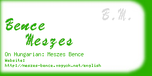 bence meszes business card
